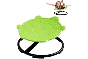 Oranmew Turtle Spinning Chair for Autistic Kids – Kids Sensory Swivel Chair, Sit and Spin Toy for Balance & Coordination, Autism & ADHD Sensory Spinner Seat, Non-Slip Design, 360° Rotating(Green)