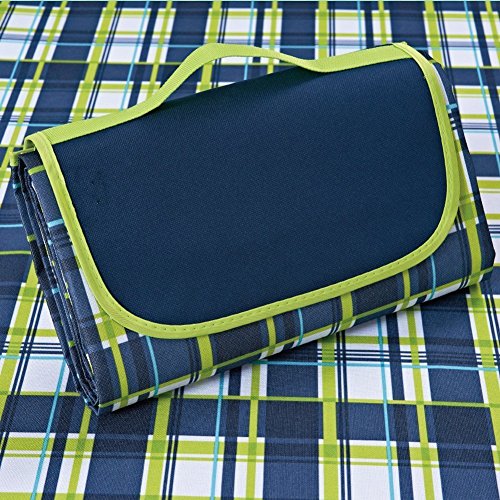 Compact Waterproof Picnic Blanket Tote, Outdoor Sand Proof Blanket Mat for Beach Family Camping Hiking Travelling, Beach Blanket Outdoor Picnic Mat Chic Style - Thumbnail 7