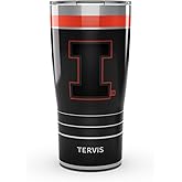 Tervis Traveler Illinois Fighting Illini - Night Game Triple Insulated Tumbler Travel Cup Keeps Drinks Cold & Hot, 20oz, Stainless Steel
