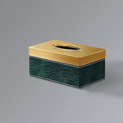 Amazon ペーパーナプキンディスペンサー ティッシュボックスリビングルームホームクリエイティブハイエンドノルディックライト高級スタイルのバスルーム車の創造的な木製引き出し収納ボックス デスクトップの装飾 Color Green ティッシュケース ホルダー