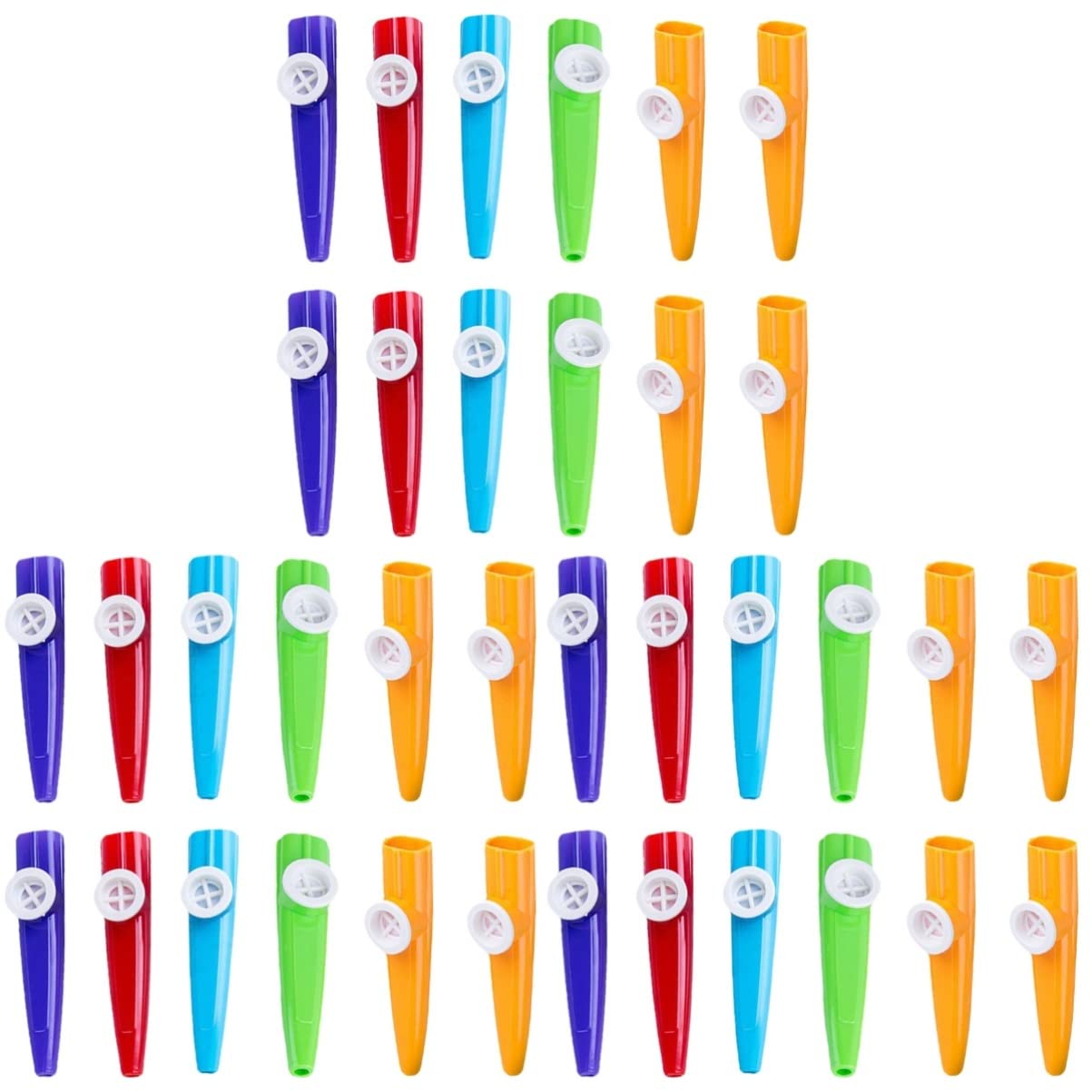 TOYANDONA 36 Pcs ABS Kazoos for Kids Kazoos Musical Instruments Musical Multicolor Interesting Kazoo Toy for Kids Beginners Party Favors