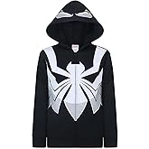 Marvel Venom Boys Zip Up Hooded Sweatshirt for Little Kids to Big Kids