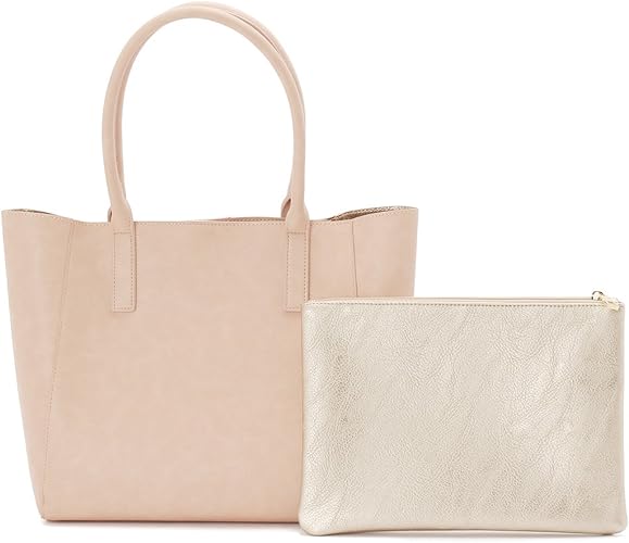 Amazon オペーク ドット クリップ Opaque Clip ポーチ付きレザー調トートバッグ ベビーピンク 071 00 Opaque Clip オペーク ドット クリップ トートバッグ