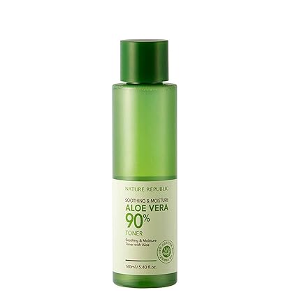 Nature Republic - Aloe Vera Toner Sensitive - 90% Aloe Feuchtigkeitstoner - Reinigung - Gesichtspflege