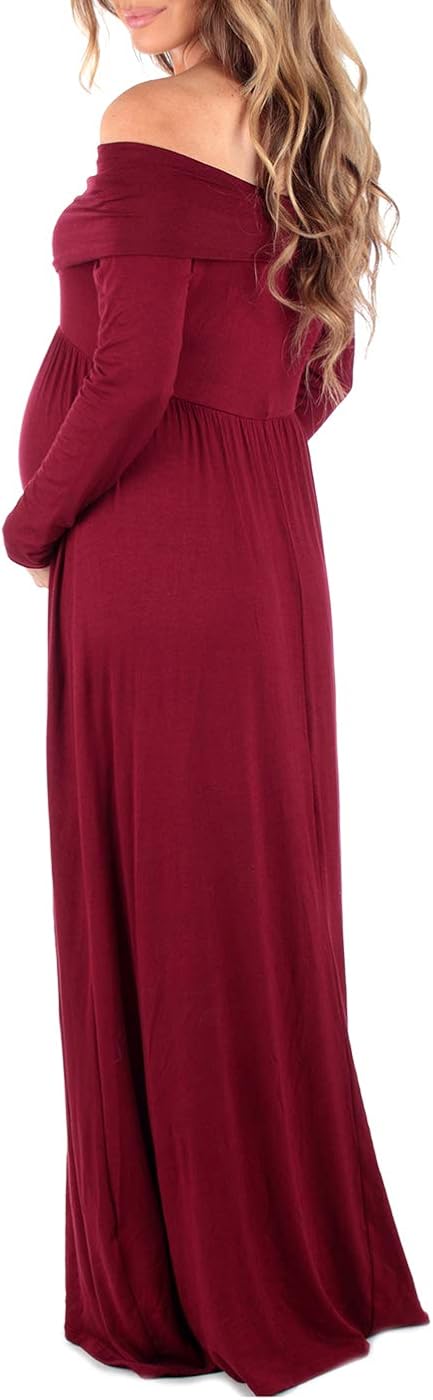 Cowl Neck and Over The Shoulder Maternity Dress at  Women’s Clothing store