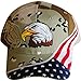 American Flag Hat - USA Eagle Baseball Cap with 100,000 Embroidery Stitches (Camo), Great Gift for Dad