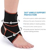 AVIDDA WASPO Ankle Support Brace Adjustable One Size Orange view 2