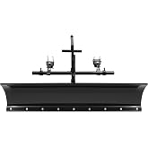 BALOCEO 60 In Snow Plow Blade Compatible with 5ft Wide Zero Turn Mowers | Universal Black; Compatible with 5ft Wide Zero Turn Mowers Snow Plow; Powder Coated Adjustable Durable