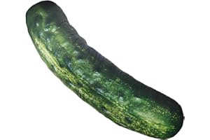 NIYANGLE Giant 3D Pickle Plush Pillow 90cm, Realistic Food Novelty Cucumber Decor, Funny Stuffed Vegetable Cushion for Couch,
