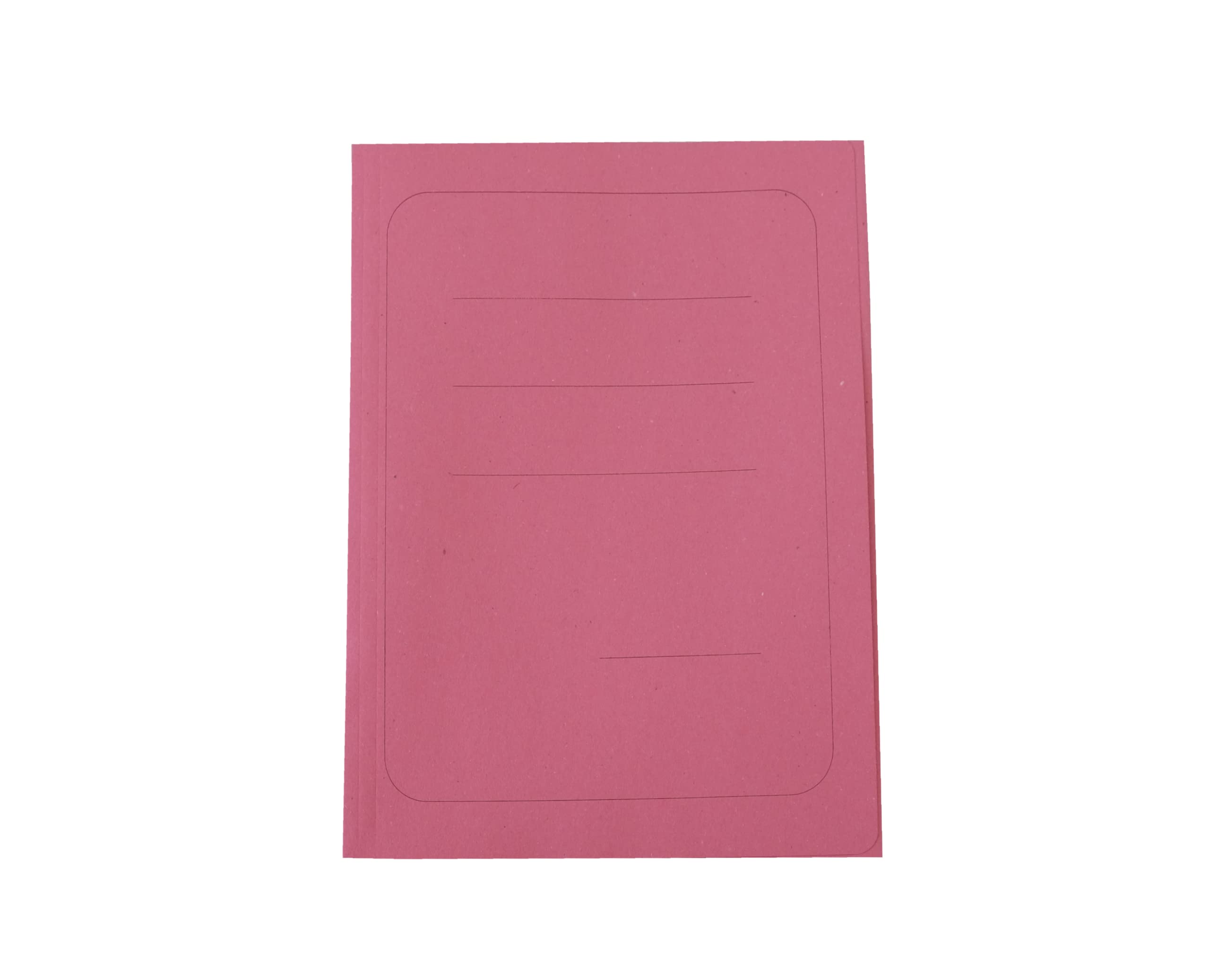 Alevar Folder with 3 Flaps with Manilla Cardboard Print, 200 g, 100% Recycled Paper - 25 x 33 cm Pack of 50 Red