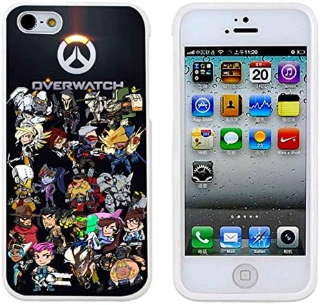 Overwatch Chibi Phone Case For Iphone 5/5s - Black Plastic AA