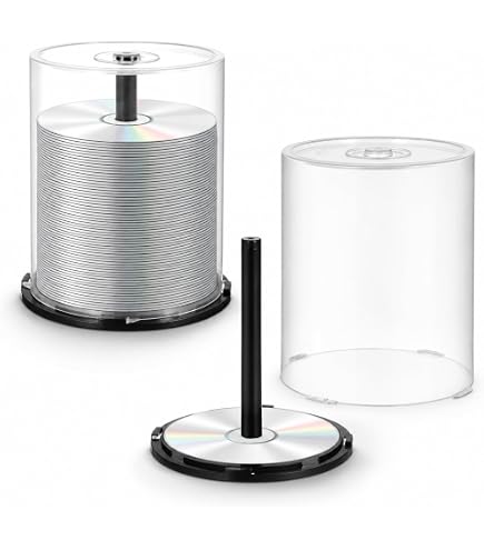 Amazon.com: Luxshiny Cd Storage Bucket Dvd Storage Container for