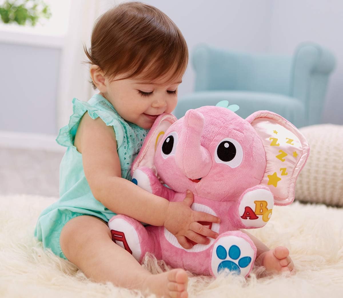 Little Tikes My Buddy Lalaphant Plush Toy, Grows with Baby 6 to 24 Months, Fun Textures, Cuddles, and Tickles - Image 4