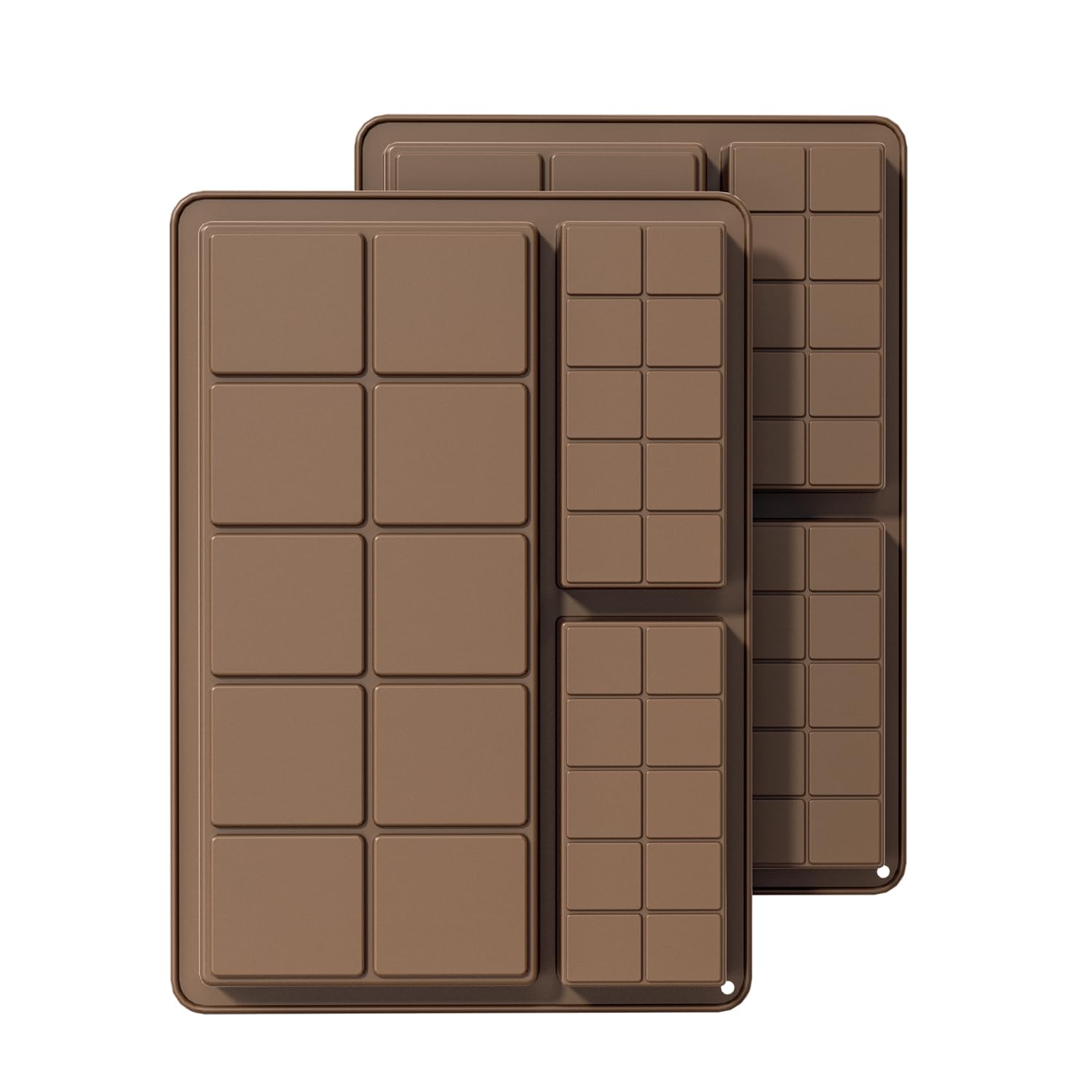 Photo 1 of ***2 pack***SOV Chocolate Bar Mold?Deep Silicone Dubai Chocolate Molds for Stuffed Bar, Break Apart Candy Bar Molds for Filling Knafeh Pistachio Chocolate Bar Kit (chocolate bar)