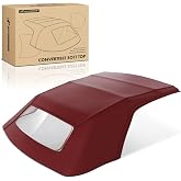 A-Premium Bordeaux Convertible Soft Top, Compatible with Ford | for Mustang 1994-2004, with Glass Window