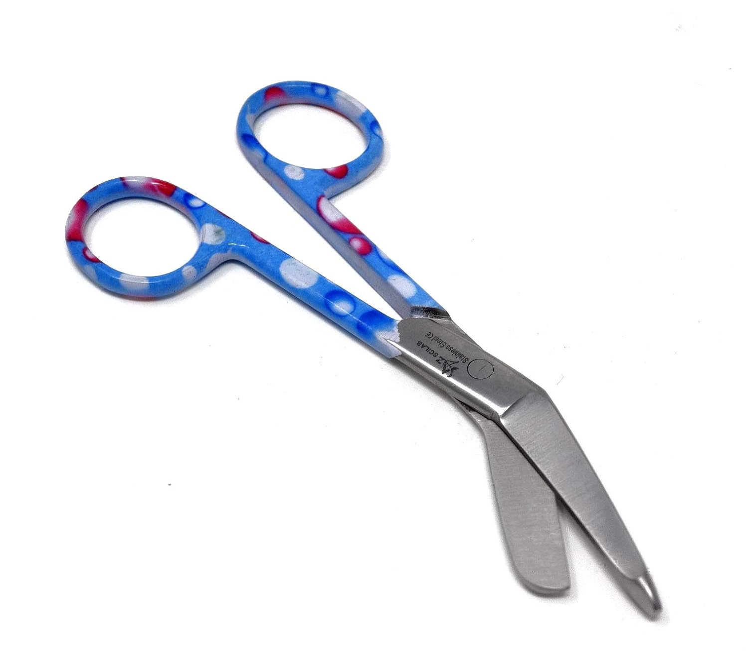 Buy Blue Pink Dew Drops Handle Pattern Color Lister Bandage Scissors 5 5 14cm Stainless Steel Online At Low Prices In India Amazon In