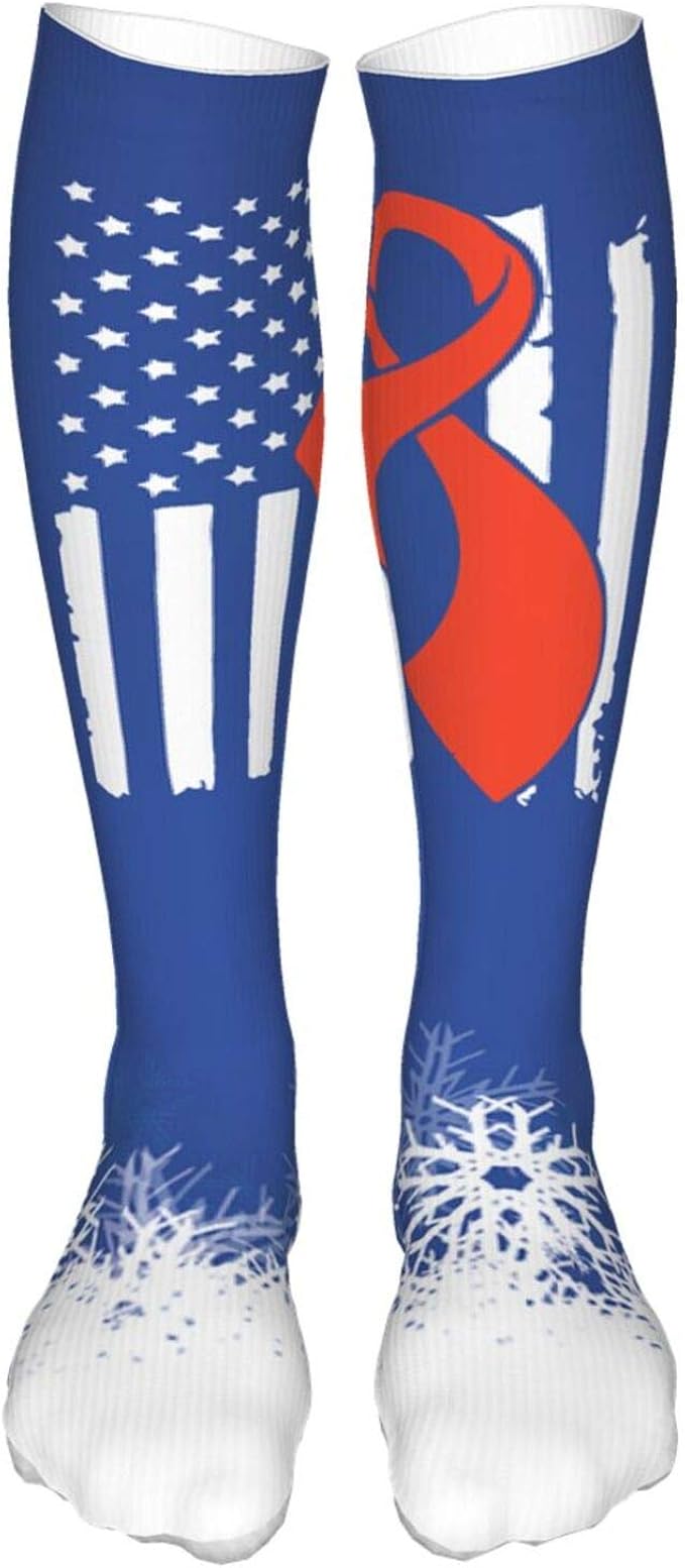 Kidney Cancer Awareness Flag Men's Women's Compression