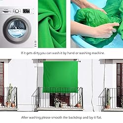 HEMMOTOP Green Screen Backdrop, 10 x 20 ft