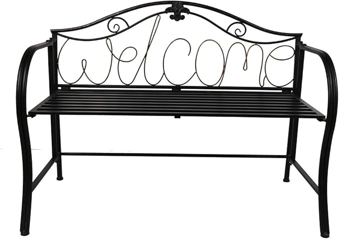 Amazon.de: YP Klappbar Metall Bank Gartenbank Parkbank Eisenbank