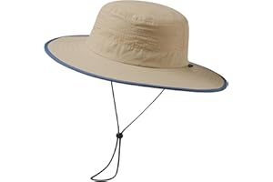 UVSAI UPF 50+ Foldable Birm Water-Resistant Sun Bucket Hat with Laser Perforated Mesh Adjustable for Men Women Outdoor