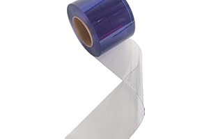 Aleco Clear-Flex II Vinyl Strip Curtain 6" W x 150' L, Smooth-Clear