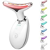 7 in 1 Face Massager Tool, Red Light Therapy for Face and Neck, Red Light Therapy Wand, Face Lift Device for Skin Care, White