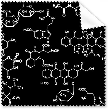 Amazon Co Jp 黒 化学分子構造 イラスト クリーニングクロス 携帯電話 スクリーン メガネ クリーナー 5個 カメラ