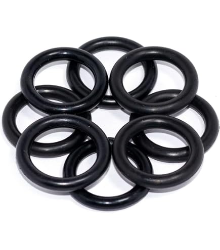 best nj Soft Plastic Lure Mold O-Rings (120ml) - Black Rubber - Fishing Lure Making Accessory - O-Ring