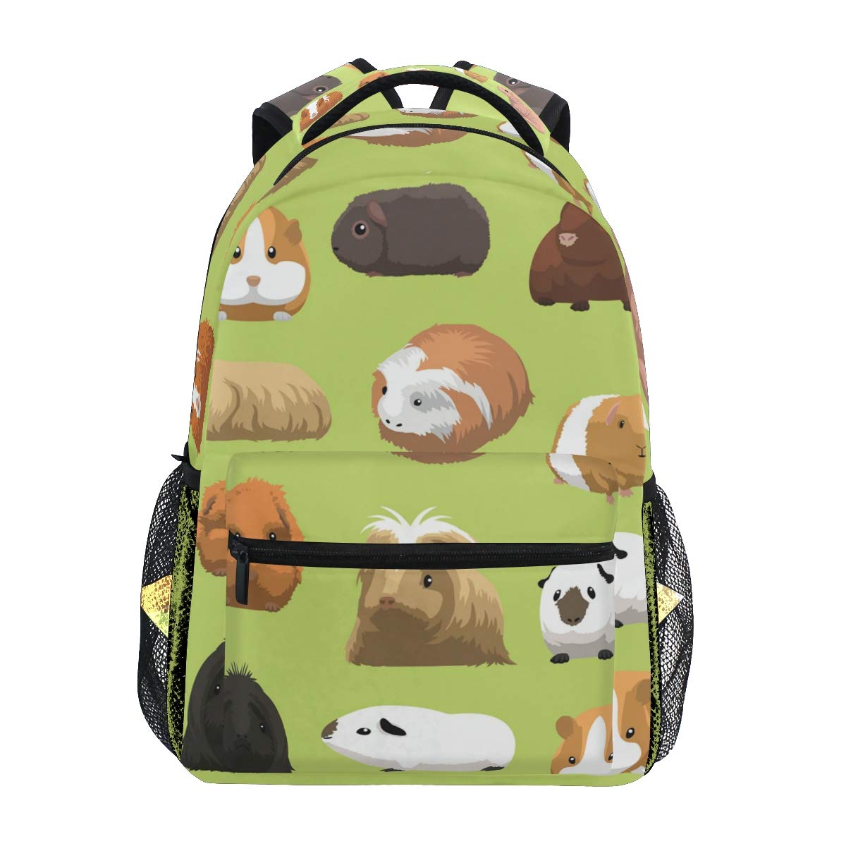 Various Breeds Guinea Pig School Backpack for Boys Girls Kids Travel Bag Bookbag