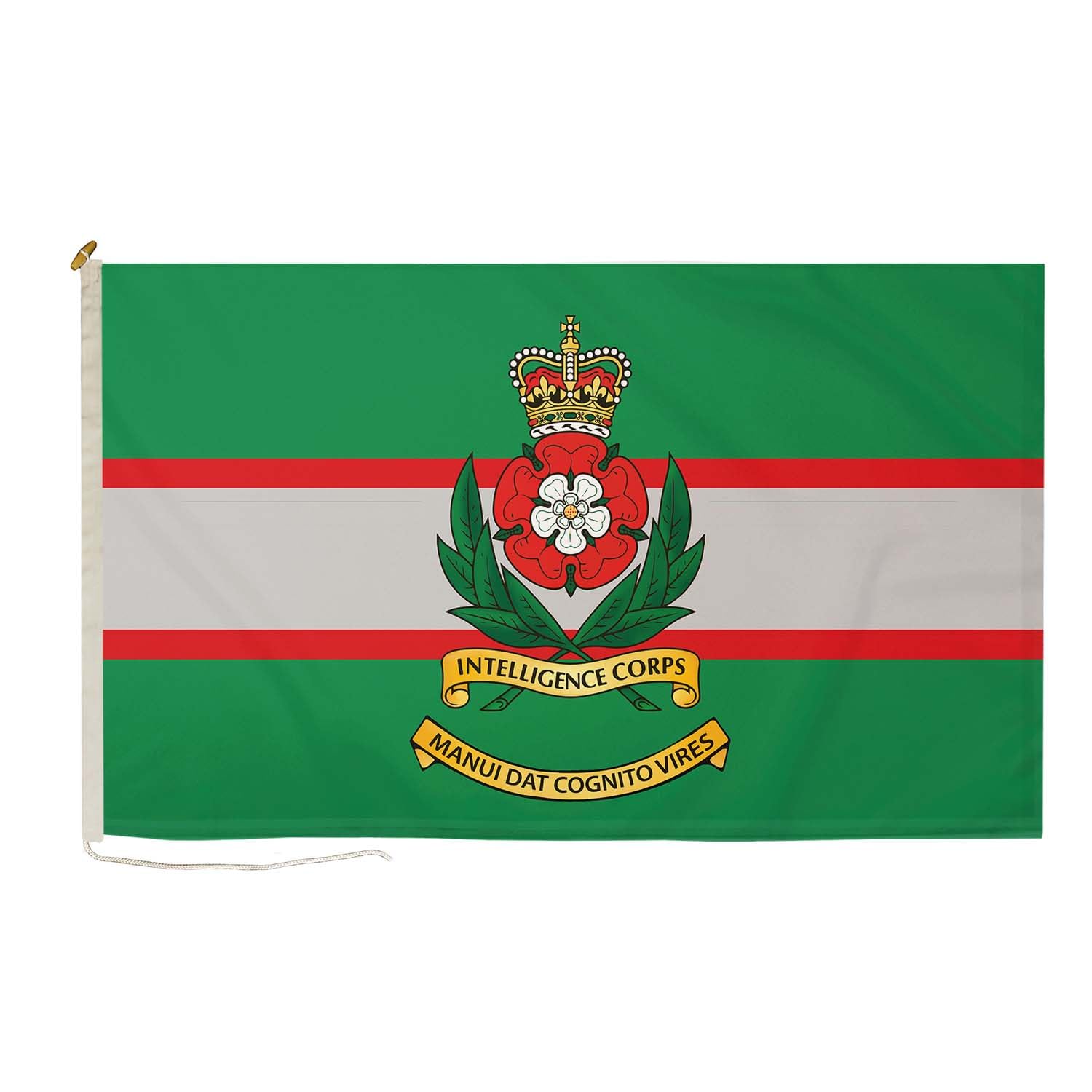 DuraFlag Intelligence Corps (INT CORPS) 5ft x 3ft Flag Premium Quality With Rope & Toggle Reinforced Stitching 150cm x 90cm British Army Military Intelligence