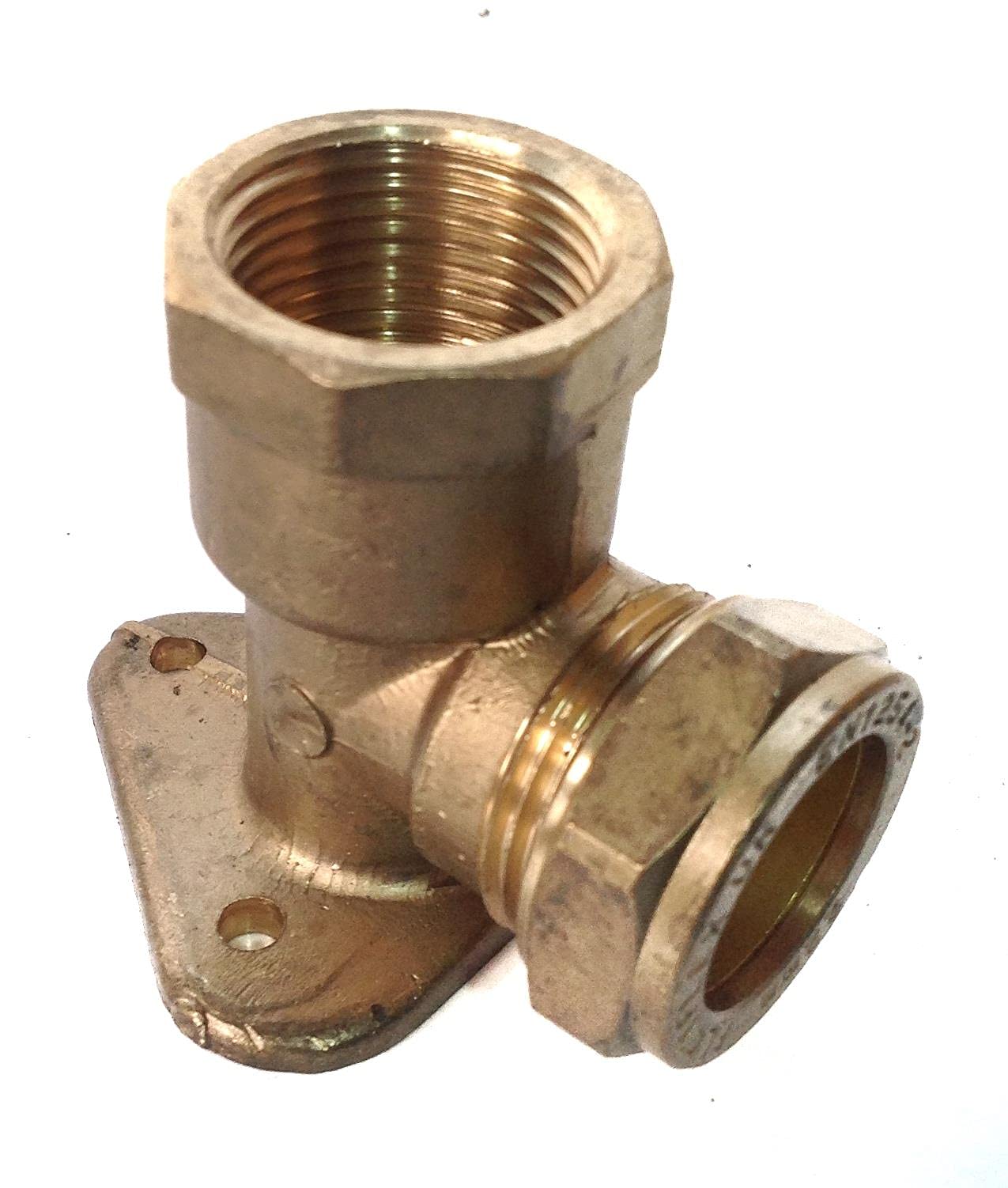 22mm x 3/4" Compression Wallplate Elbow - Bag of 2