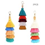 BRUCEWANG Hand Made Colorful Bohemian Pom Pom