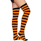 Raylarnia Women's Extra Long Opaque Striped Over Knee High Stockings Socks…