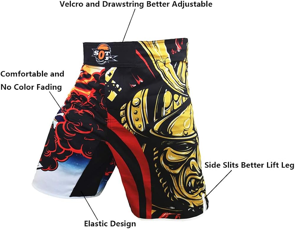SOTF Shorts Kick Boxing Tiger Muay Thai Shorts MMA Boxing Fight Wear Yokkao Bermuda MMA Boxing Sanda: Clothing