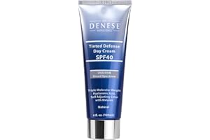 Dr. Denese SPF 40 Defense Day Cream 4 oz – Natural Tinted Moisturizer & Daily Sunscreen for Radiant Hydrated Skin – BB Cream with Antioxidants for Smooth Even Tone – Universal Shade for All Skin Types