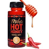Mike's Hot Honey, Extra Hot, America's #1 Brand of Hot Honey, Spicy Honey Infused with Chili Peppers, Sweet Heat, Perfect for Hot Sauce Lovers (10oz Bottle, 1 Pack)