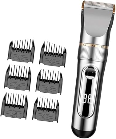 Amazon Co Jp Pixnor 1セット電動バリカン 電動シェーバートリマー充電式ポータブル家庭旅行大人キッズ髪カットグルーミングツール シルバー ダブルもみあげ櫛 ドラッグストア