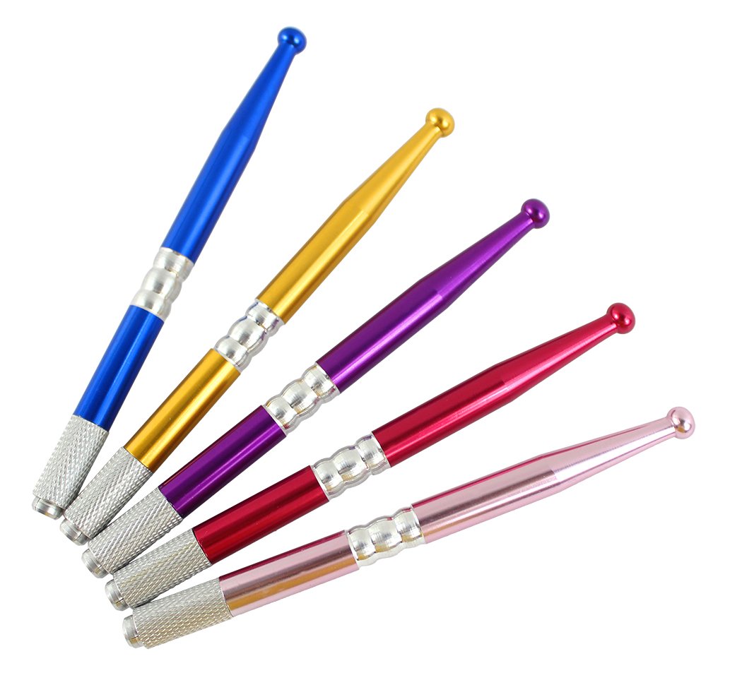 Xiaoyu 5PCS Professional Permanent Makeup Manual Eyebrow Tattoo Pen Set in 5 Colors