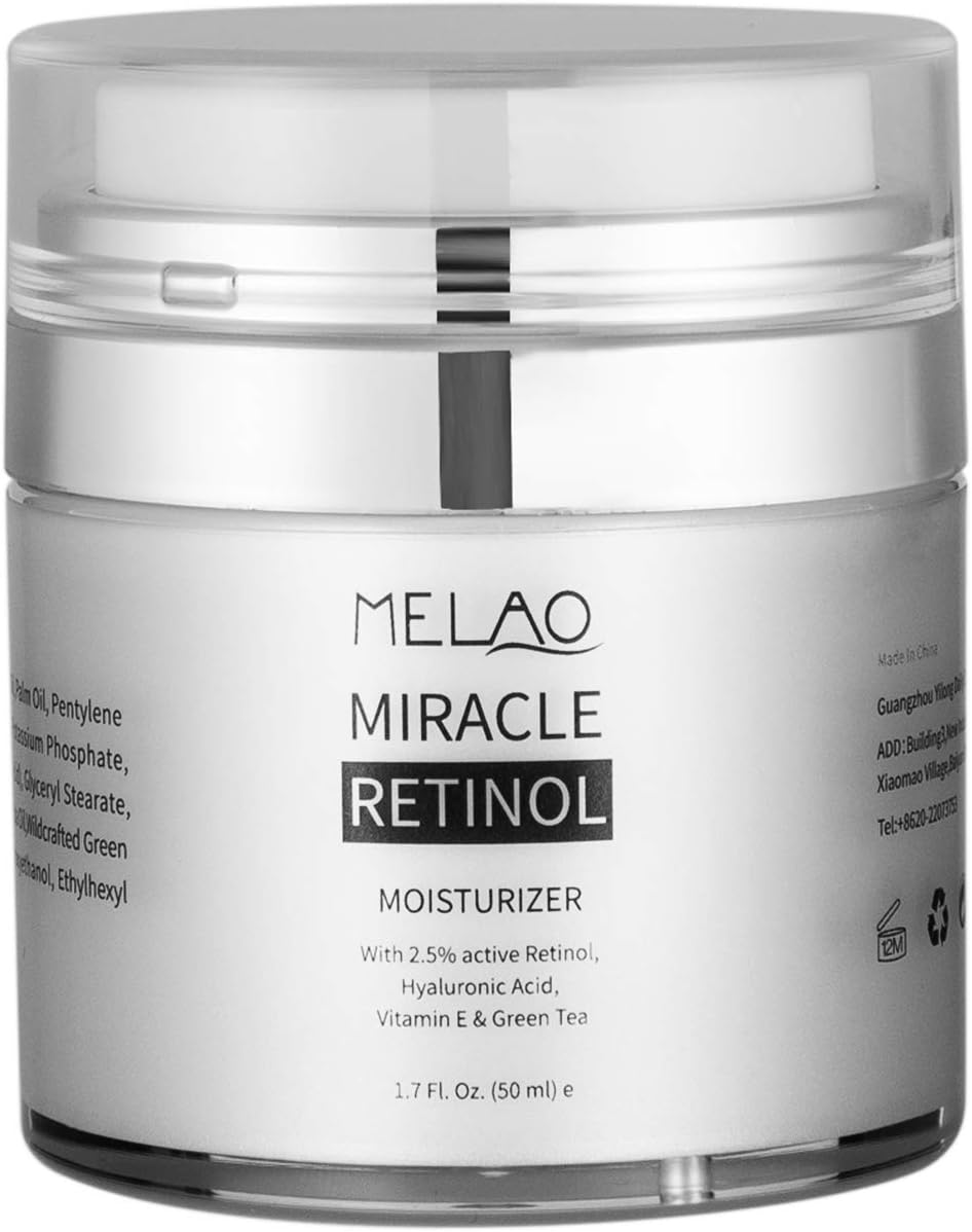 Lusucat Retinol Moisturizer Cream for Face - Vitamins A, C & E & Breakthrough Anti Aging, Anti Wrinkle Complexes, Anti Wrinkle Night and Day Moisturizing Cream 1.7 Fl.Oz.