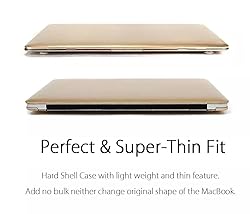 UESWILL Luxury Gold Matte Hard Shell Case Cover