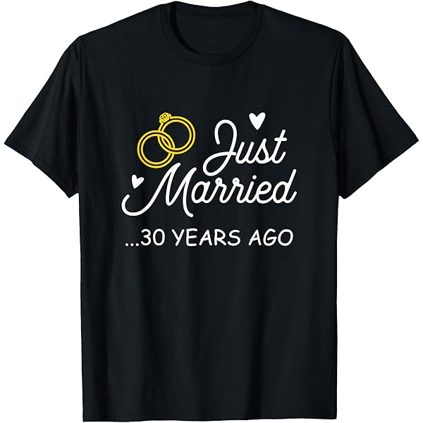 Amazon.com: 30 Year Anniversary T Shirt 30th Wedding Gift Couples