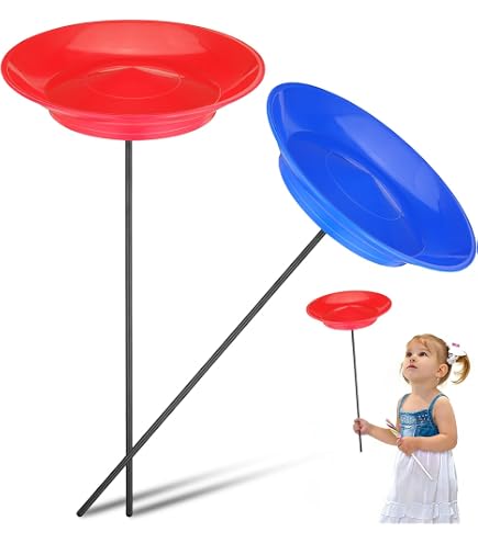 Set De Jonglage Spinning Plates LED – Assiettes Lumineuses 24 Cm – Cirque Et Hobby