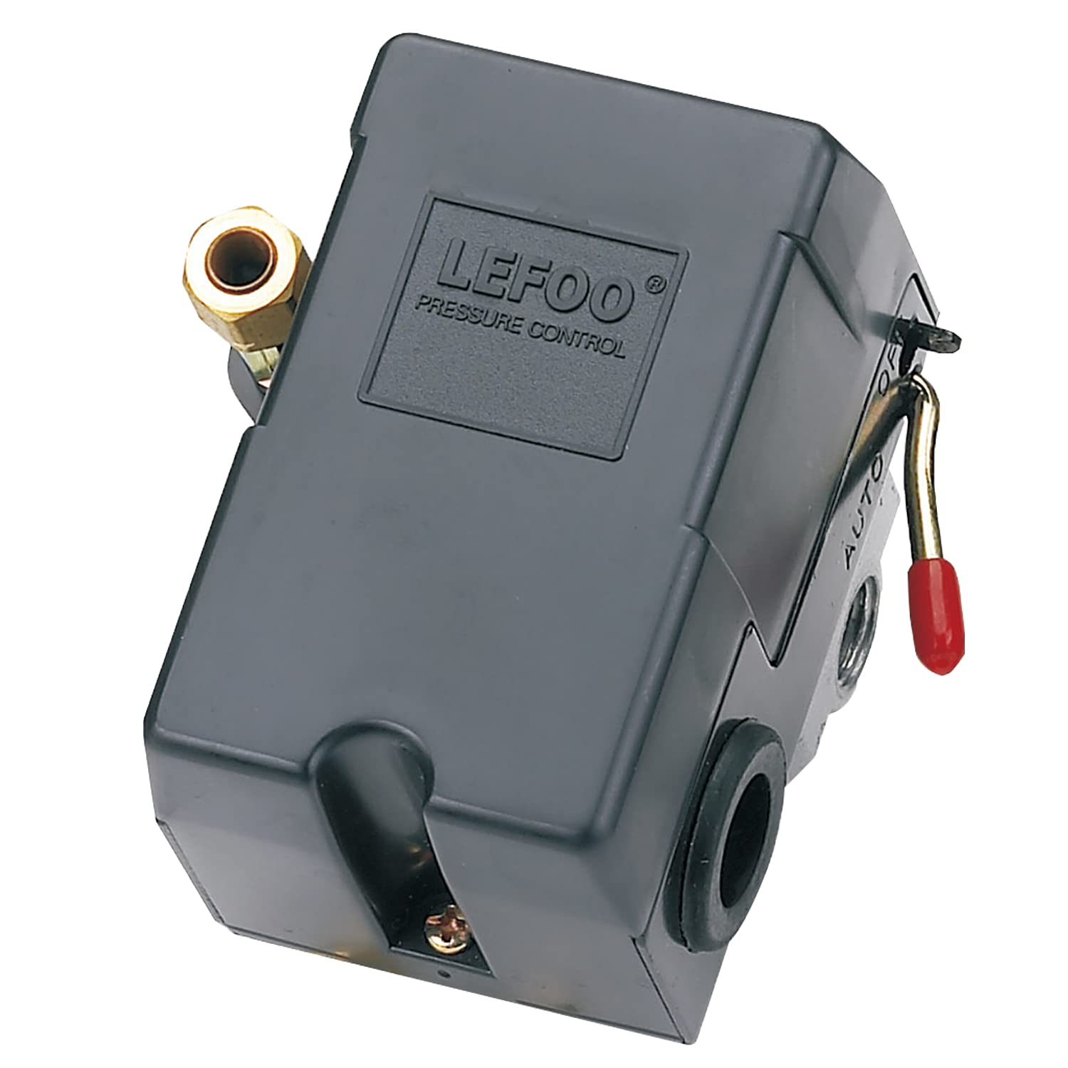 LEFOO LF10-4H Pressure Switch, 4 Port Air Compressor Pressure Switch Compressor Replacement Control NPT1/4 90-120 PSI 20A