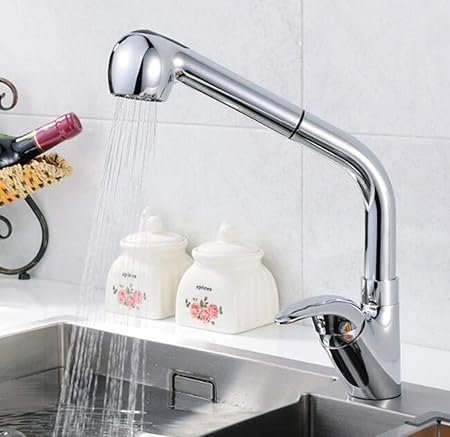 Extraiga el grifo de la cocina Mezclador de agua caliente y fría