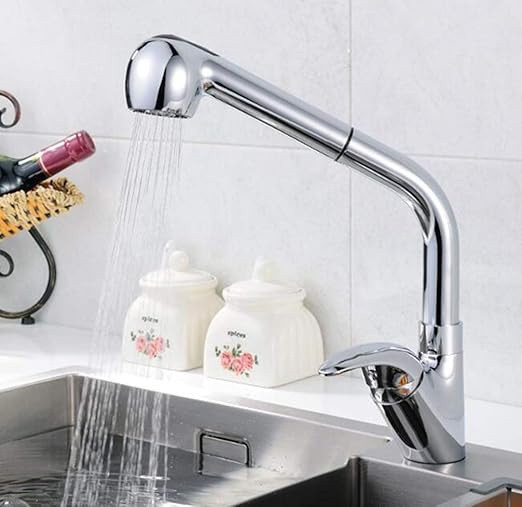 Extraiga el grifo de la cocina Mezclador de agua caliente y fría