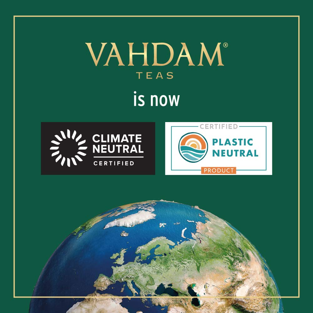 VAHDAM, ORGANIC Himalayan Green Tea Leaves (100 Tea Bags) | 100% Natural Weight Loss Tea, Detox Tea, Slimming Tea, ANTIOXIDANTS RICH - Green Tea Loose Leaf Tea Bag : Grocery & Gourmet Food