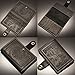 Villini - Leather US Passport Holder Cover RFID Blocking ID Card Wallet - Travel Case (Black Vintage)