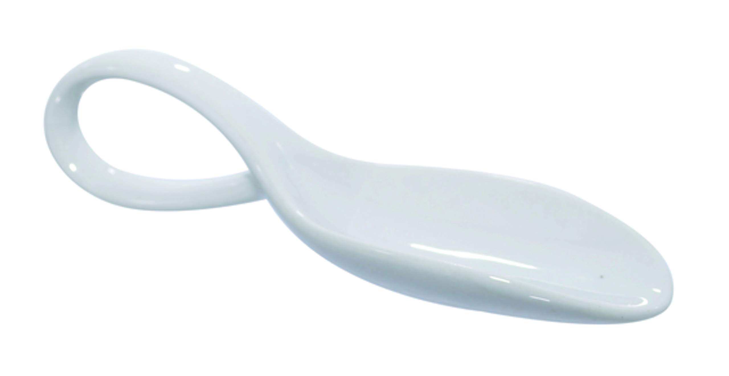 Packnwood Mini Porcelain Serving Spoon (Case of 24), White Ceramic Reusable Spoons (0.2 oz, 4.7" x 1.6" x 0.5”) 210MBPSPOON