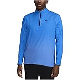 Nike Tour Men's Dri-FIT ADV 1/2-Zip Golf Top (Light Photo Blue/University Blue, FD5833-435) Size X-Large