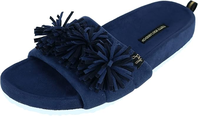 navy slippers